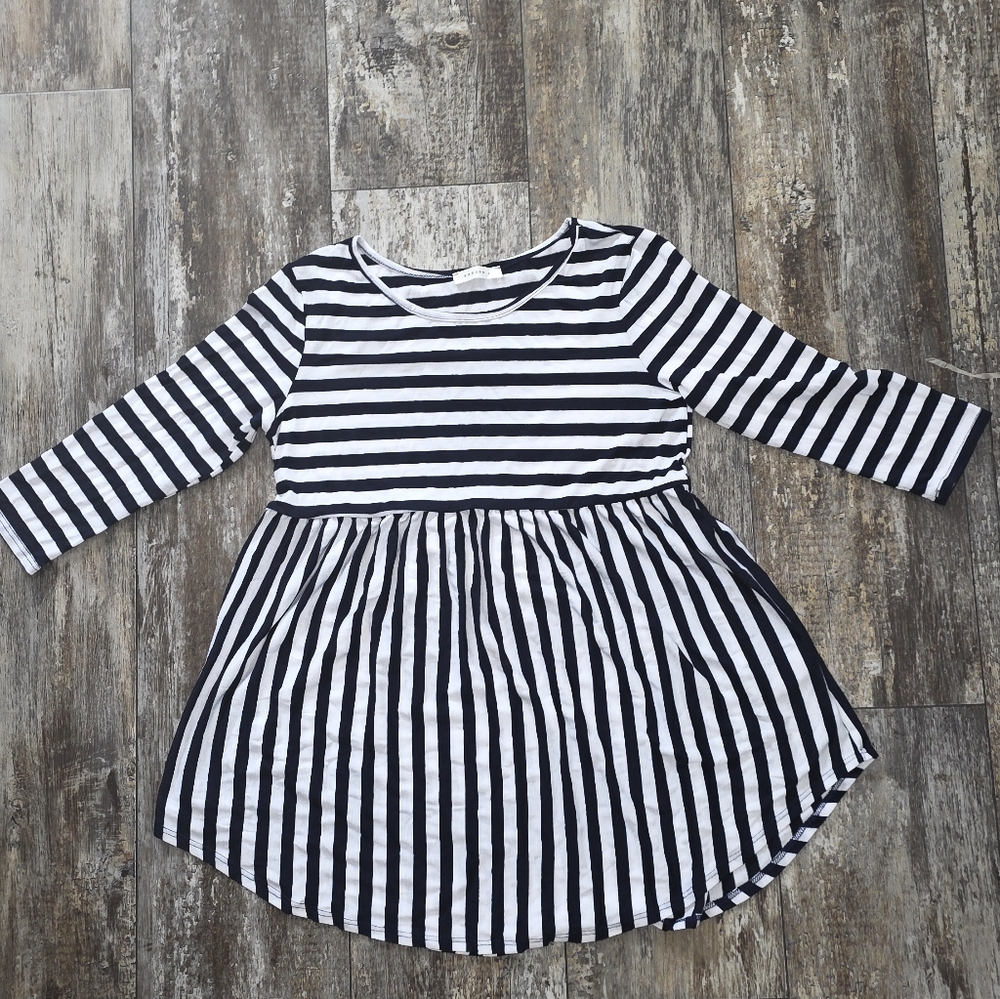 Reborn J Navy and White Stripe Babydoll